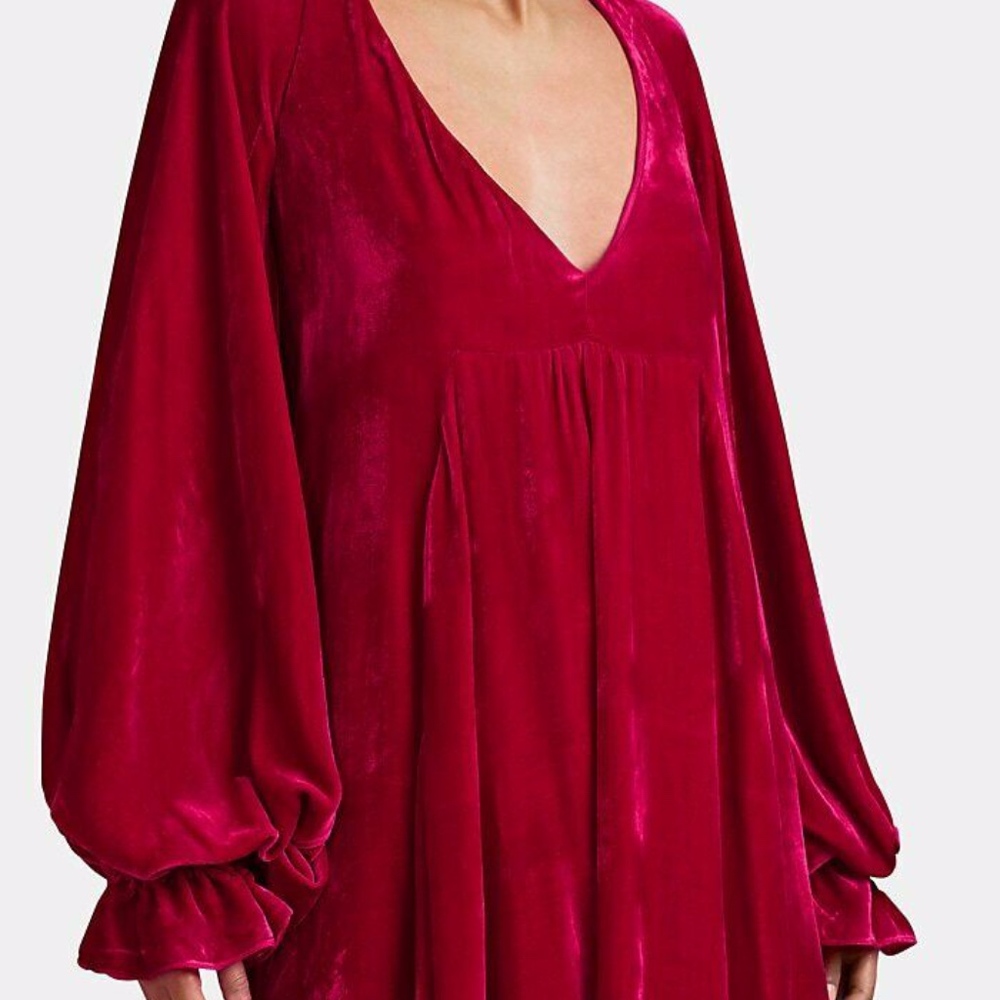 ❌SOLD❌NWT AZEEZA Silk Velvet Olivia Dress - Picture 2 of 13